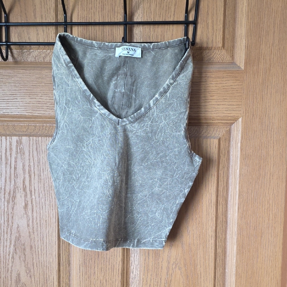 Tan Sleeveless Top
